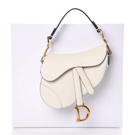 dior white saddle bag|fashionphile dior saddle bag.